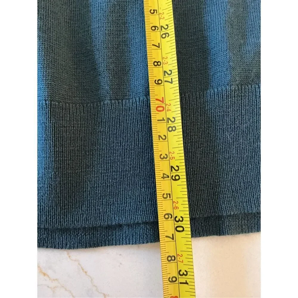 Banana Republic 100% Merino Wool Crew Neck Sweater Sz XL Teal